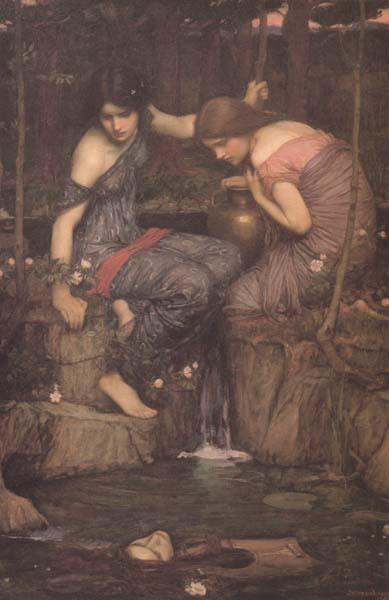 John William Waterhouse Nymphs finding the Head of Orpheus (mk41) Sweden oil painting art